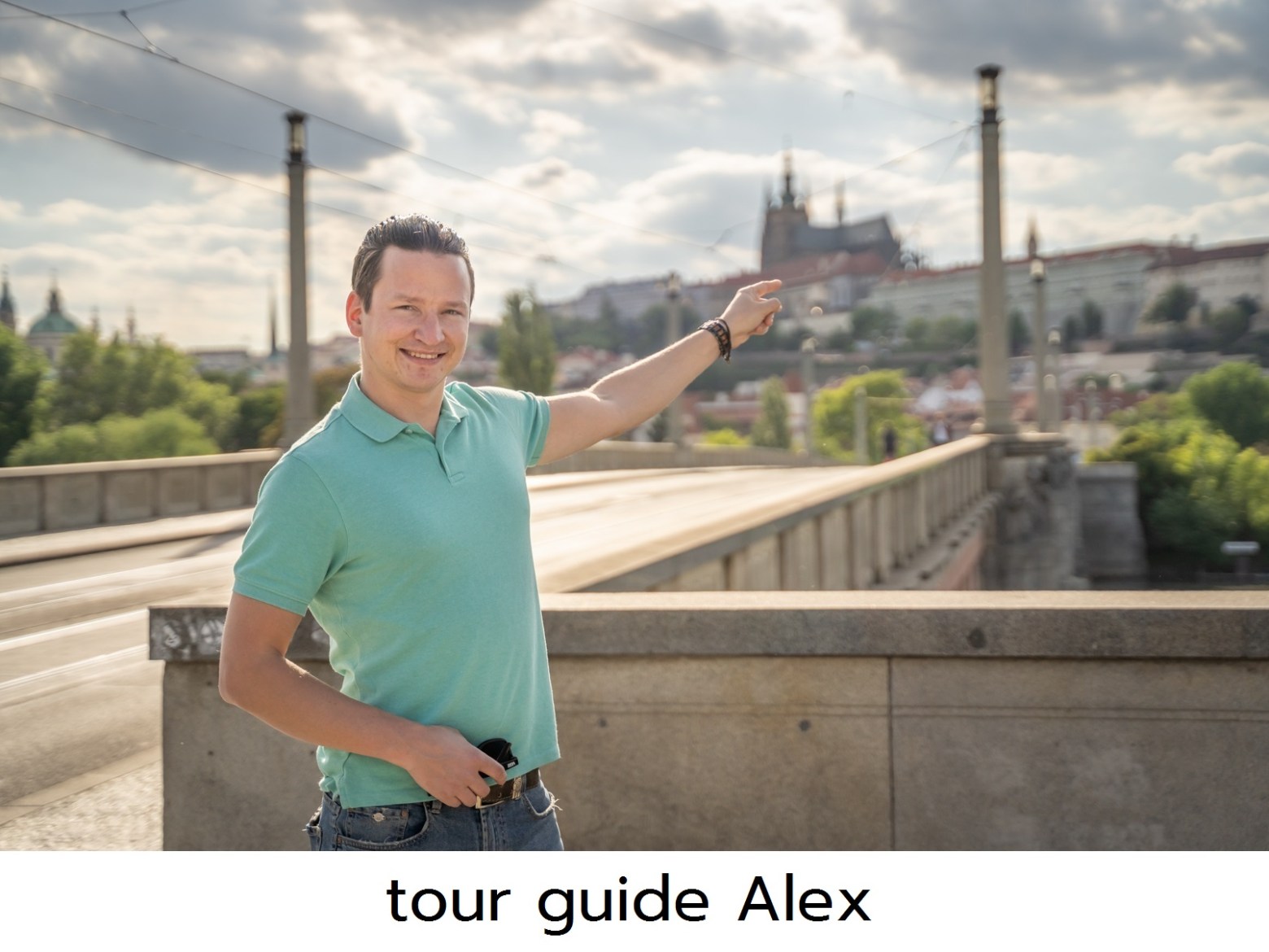 a man standing next to a fence